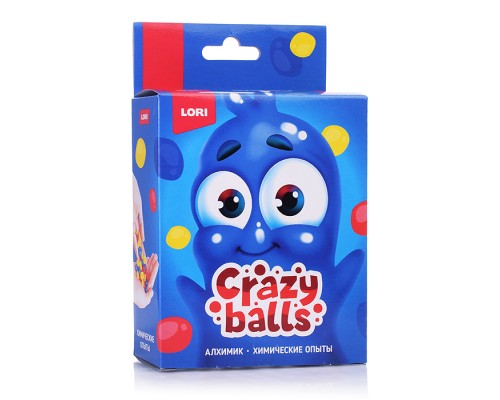 Химические опыты.Crazy Balls "Жёлтый, синий и красный шарики"