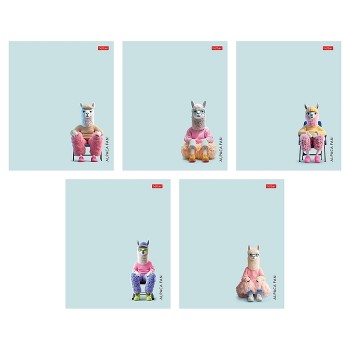 Тетрадь 48л., клетка "Alpaca fan" А5ф