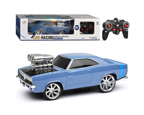 Машина "Car-racing" р/у, 27 MHz, (цвет голубой) в коробке