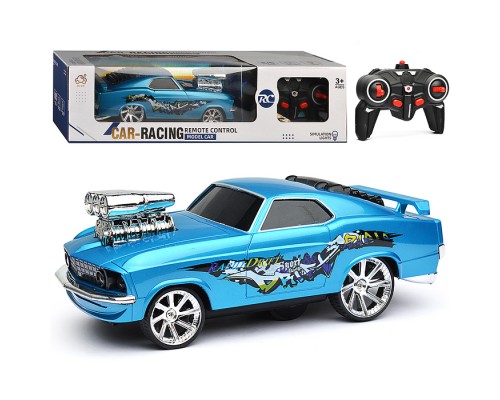Машина "Car-racing" р/у, 27 MHz, (цвет небесно-голубой) в коробке