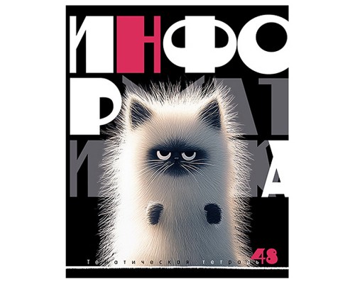 Тетрадь 48л., Информатика "Заряженные пушистики"