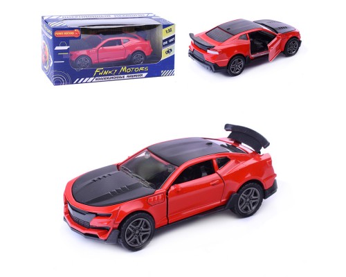 Красная инерционная машинка Купе die-cast,1:32, открывающиеся двери