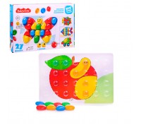 Мозаика для самых маленьких "Бабочка" d40/4 цв/ 27 эл BABY TOYS