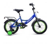 Велосипед 14" Rocket Gem, цвет синий/зеленый