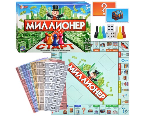 Настольная бизнес-игра. Миллионер.