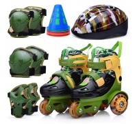 Ролики детские размер S, хаки