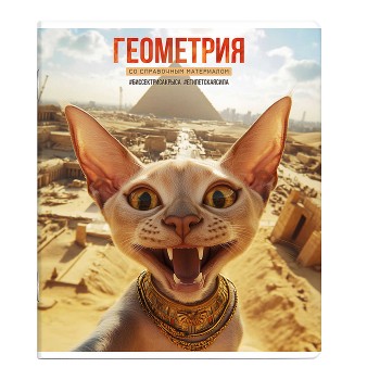 Тетрадь 48 л., клетка "Селфи" Геометрия.