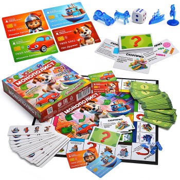 Игра настольная "Юный Монополист" (мини)