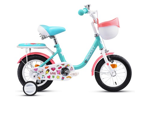 Велосипед 12" Rocket Bella, цвет бирюзовый