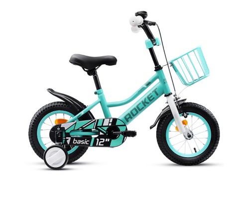 Велосипед 12" Rocket Basic, цвет бирюзовый