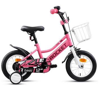 Велосипед 12" Rocket Basic, цвет розовый