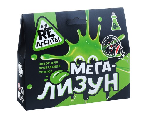 Научно-познавательный набор "Мега-Лизун", зеленый, модели «Re-Агенты»