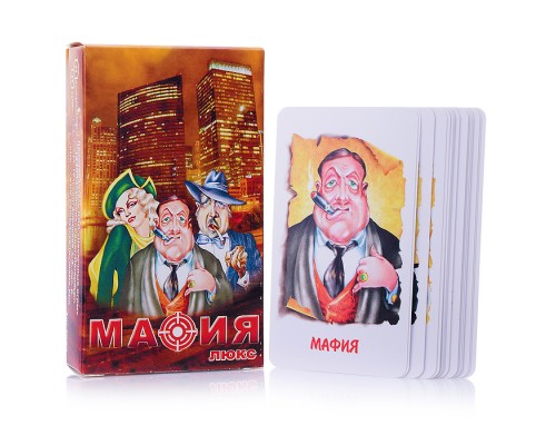Игра карточная "Мафия ЛЮКС" большая коробка
