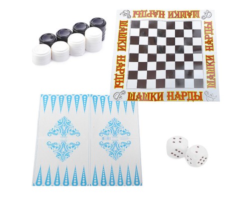 Игра настольная "Шашки-нарды"(с полем)