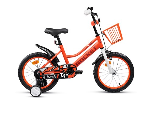 Велосипед 14" Rocket Basic, цвет коралловый