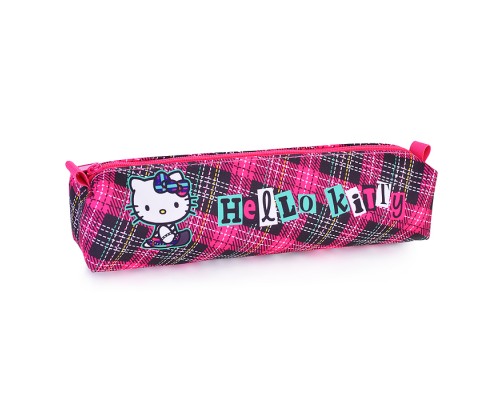 Пенал объемный Hello Kitty. Размер: 21*4,5*4,5 см. Изготовлен из полиэстера, 600 ден. Имеется одно основное отделение на молнии. Пенал подойдет для хранения школьных, канцелярских принадлежностей и прочих мелочей. Также может использоваться в качестве нео