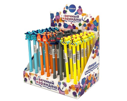 Вечный карандаш "Игра", 0,7 мм, микс 4 вида