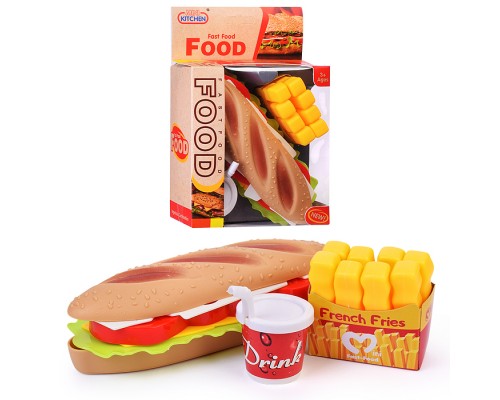 Игровой набор продуктов "Fast Food" в коробке