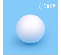 Шар пенопластовый ф8 см