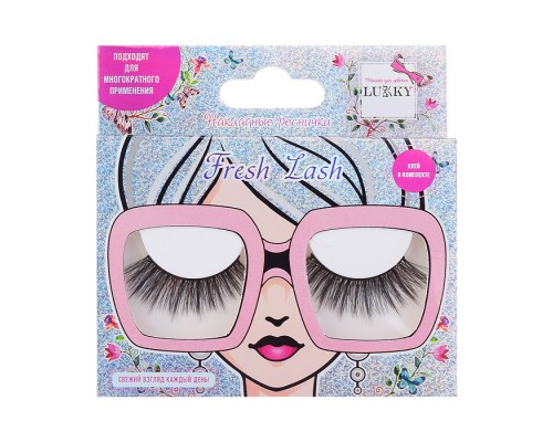 Реснички накладные, Fresh Lash, OPEN EYES, клей в комплекте, кор.