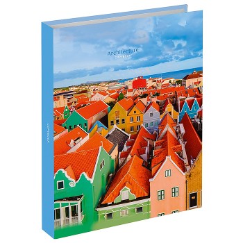 Тетрадь 120л. клетка "Яркая архитектура - 2"