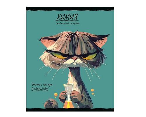 Тетрадь 48л. клетка, Химия "Про хвост"