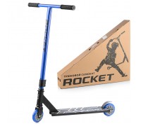 Самокат трюковый ROCKET,колеса PU/пластик 100 мм,ABEC 7, синий