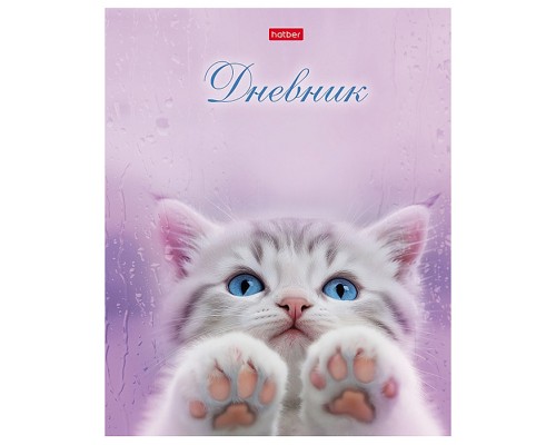 Дневник 1-11кл. 40л А5ф тв.переплет ламинация Soft-touch "Розовые лапки"