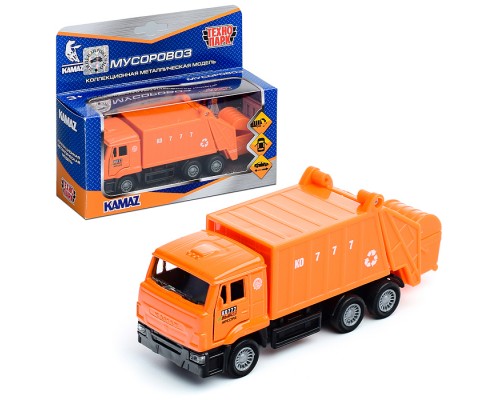 Машина металл KAMAZ Мусоровоз, 12 см, двери, подвижные детали, инерц.