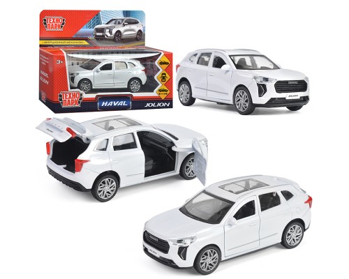 Машина металл Haval jolion 12 см, (двери, багаж, белый) в коробке