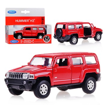 Машинка 1:38 Hummer H3, пруж. мех., цвет в асс.
