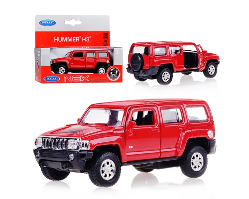 Машинка 1:38 Hummer H3, пруж. мех., цвет в асс.