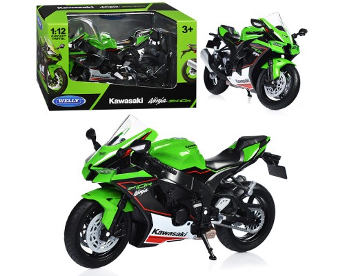Мотоцикл 1:12 Kawasaki Ninja ZX-10R, зеленый
