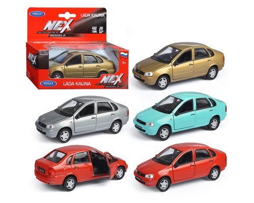 Машинка 1:38 LADA Kalina, пруж. мех., цвет в асс.