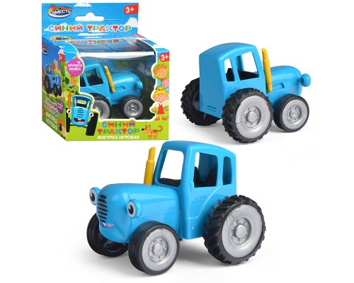Фигурка игровая "Синий Трактор" 6 cм, подвижные колеса, коробка