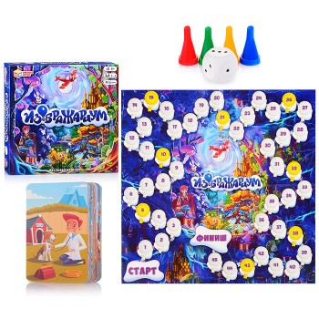 Настольная игра-ходилка квадрат "Изображариум"