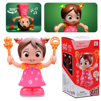 Интерактивная игрушка "Девочка" на батарейках. в коробке