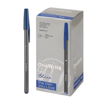 Ручка "OneWrite Grey" шариковая 1.0 мм, синяя