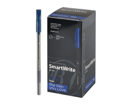 Ручка "SmartWrite Black" шариковая 0.5 мм, синяя