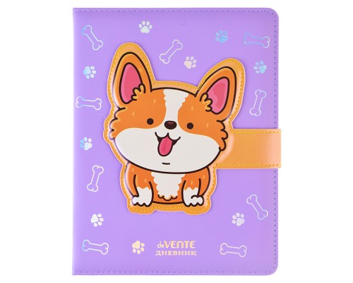 Дневник 1-11 кл. "Corgi" 48 листов, белая бумага 80 г/м²