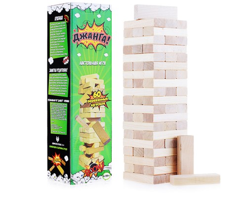 Игра "Джанга" 60 брусочков