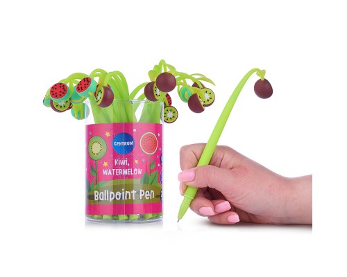 Ручка шариковая KIWI & WATERMELON синие чернила 0,7 мм (ассорти)
