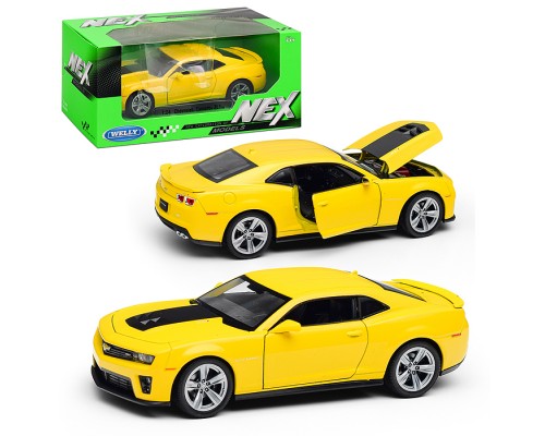 Машинка 1:24 Chevrolet Camaro ZL1, желтый