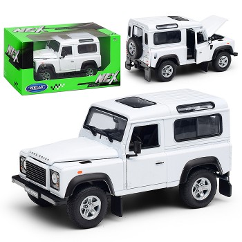 Машинка 1:24 Land Rover Defender I, белый