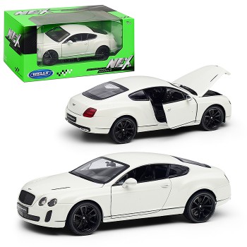 Машинка 1:24 Bentley Continental Supersports, белый