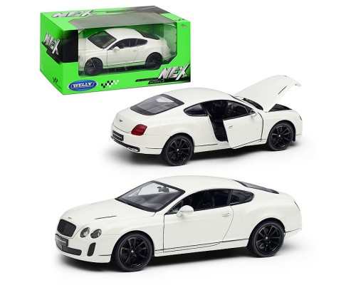 Машинка 1:24 Bentley Continental Supersports, белый