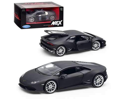 Машинка 1:24 Lamborghini Huracan Coupe, черный матовый