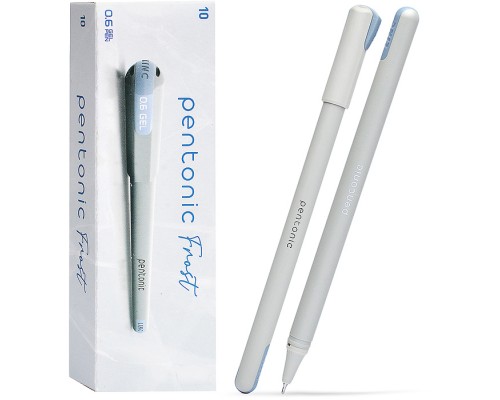 Ручка гелевая Pentonic Frost 0,6 мм черный кругл. корп.