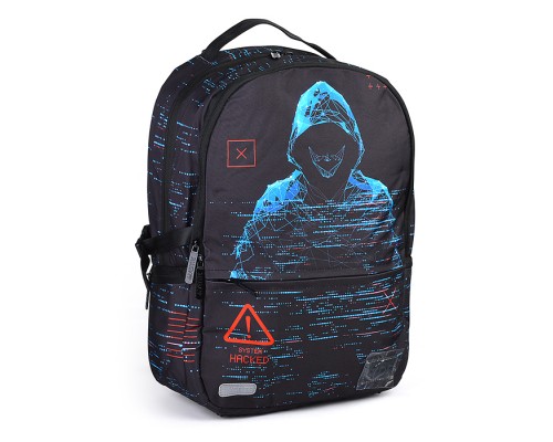 Рюкзак "Label. Hacker" подростковый 39x30x17 см (19 л) вес 750 г, эргономичная вентилируемая спинка