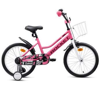 Велосипед 18" Rocket Basic, цвет розовый